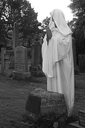 Veneration of the grave of Agnes Brown, Dean Cemetery (Chaos Project)