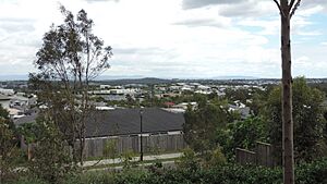 View of Springfield Lakes from Marsdenia Lookout, Springfield Lakes, 2021