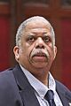 (04-10-19) NY State Senator Leroy Comrie during Senate Session at the NY State Capitol, Albany NY (cropped)