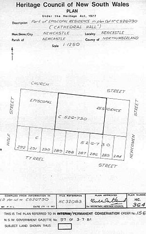 156 - Anglican Cathedral Hall, Christ Church - PCO Plan Number 156 (5044969p1).jpg