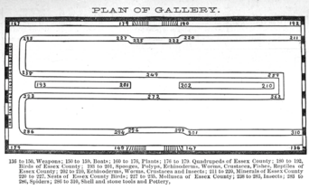 1879 museum map2 Peabody Academy of Science in Salem Massachusetts