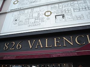 826 Valencia sign