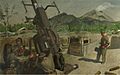 A 3.7 Anti-aircraft Gun of 393-72 Haa Regt, Ra, Cmf Art.IWMARTLD4064