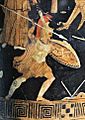 Achilles fighting against Memnon Leiden Rijksmuseum voor Oudheden