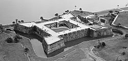 Aerial view of Castillo De San Marcos - 02 cropped 01