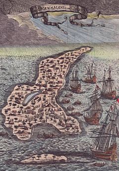 Alain Manesson Mallet - circa 1685 - The Islet Guanahani or San Salvador - Fig 22