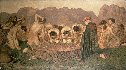 Albert Joseph Moore - Elijah's Sacrifice 1863