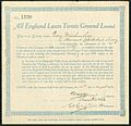 All England Lawn Tennis Ground Ltd 1930