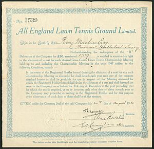All England Lawn Tennis Ground Ltd 1930