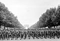 American troops march down the Champs Elysees crop