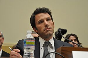 Ben Affleck testifying to Congress on the Democratic Republic of Congo.