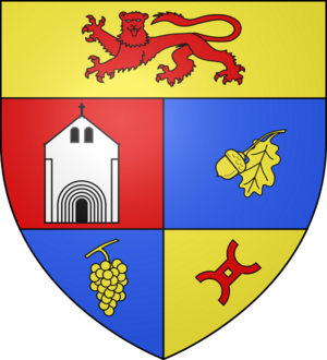 Blason ville fr Haux (Gironde)