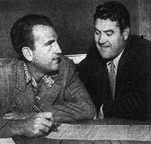 Bob Waterfield and Joe Stydahar 1951