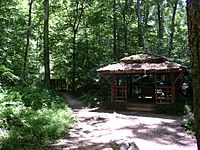 Botanical garden hut