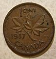 CANADA, GEORGE VI 1937 -ONE CENT a - Flickr - woody1778a