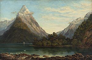 Charles Decimus Barraud - Mitre Peak - Sarjeant Gallery
