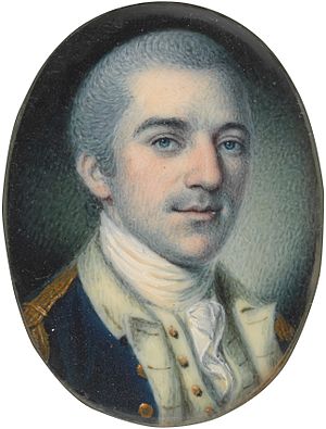 A 1780 miniature portrait of Laurens, by Charles Willson Peale