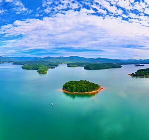 Chatuge Reservoir in Clay County, North Carolina