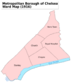 Chelsea Met. B Ward Map 1916