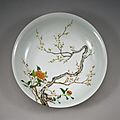 Chinese - Dish with Flowering Prunus - Walters 492365 - Interior