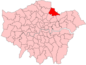 Chingford and Woodford Green 2023 Constituency.svg