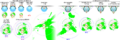 Comparison azimuthal projections