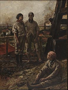 Constantin Meunier - Three female miners