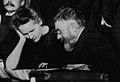 Curie and Poincare 1911 Solvay