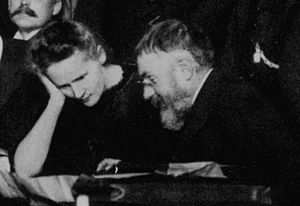 Curie and Poincare 1911 Solvay