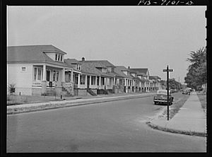 Detroit, Michigan. Houses in the Polish district