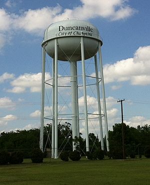 Duncanville, Texas northern water tower