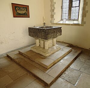 East Meon, All Saints, Tournai font