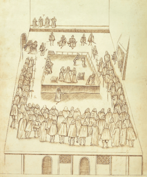 ExecutionOf MaryQueenOfScots DrawingBy RobertBeale 1587
