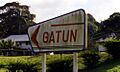 Gatun sign on Jadwin Rd (Jan 1999)