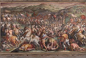 Giorgio Vasari - The battle of Marciano in Val di Chiana - Google Art Project.jpg