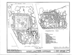 HABS Mission San Juan Capistrano plot plan