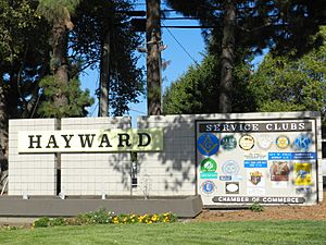 Hayward services sign California