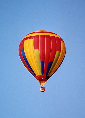 Hot air balloon in flight quebec 2005