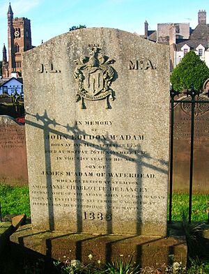 John Loudoun McAdam's Gravestone, Moffat