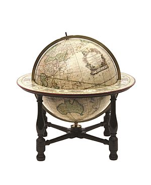 John Newton and William Palmer SLNSW globe 1782