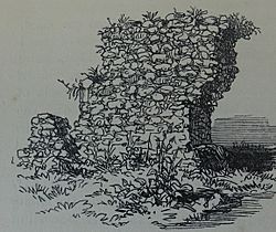 Kyle Castle, Dalblair. The ruins in 1863