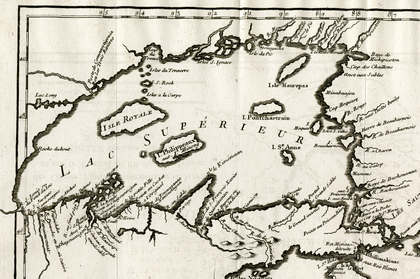 Lake Superior by Bellin 1744