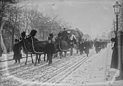 Les obsèques de Charlotte de Belgique - Laeken - 22 janvier 1927 - Agence Rol btv1b53172107v