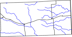 Map of Cheyenne County, Colorado