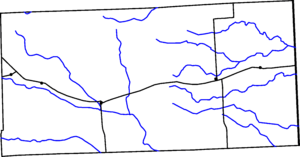 Map of Cheyenne County, Colorado