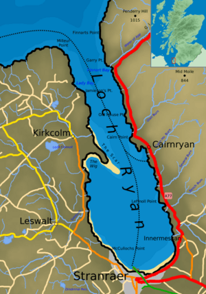 Map of Loch Ryan
