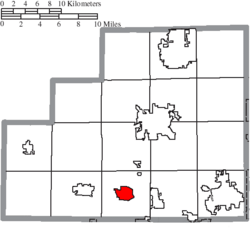 Location of Westfield Center in Medina County