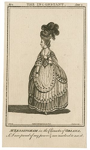 Mrs. Lessingham in the character of Oriana