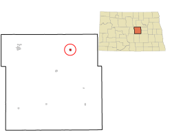 Location of Hamberg, North Dakota