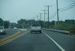 NJ Route 47 southbound approaching NJ Route 83 in South Dennis